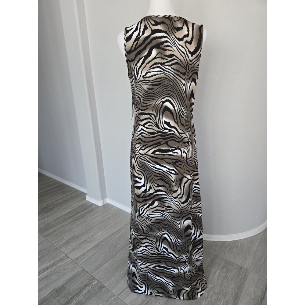 NWT Stretch Animal Print Maxi Tank Dress NY Collection Sz M - New With Tags - Picture 3 of 13